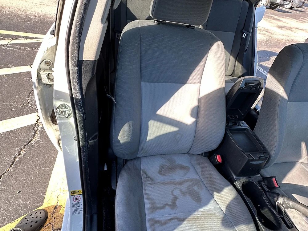 Driver exterior before